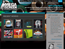 Tablet Screenshot of megascreen.ca